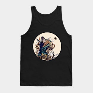 Splash Art Cat - Gifts for Cat Lovers Tank Top